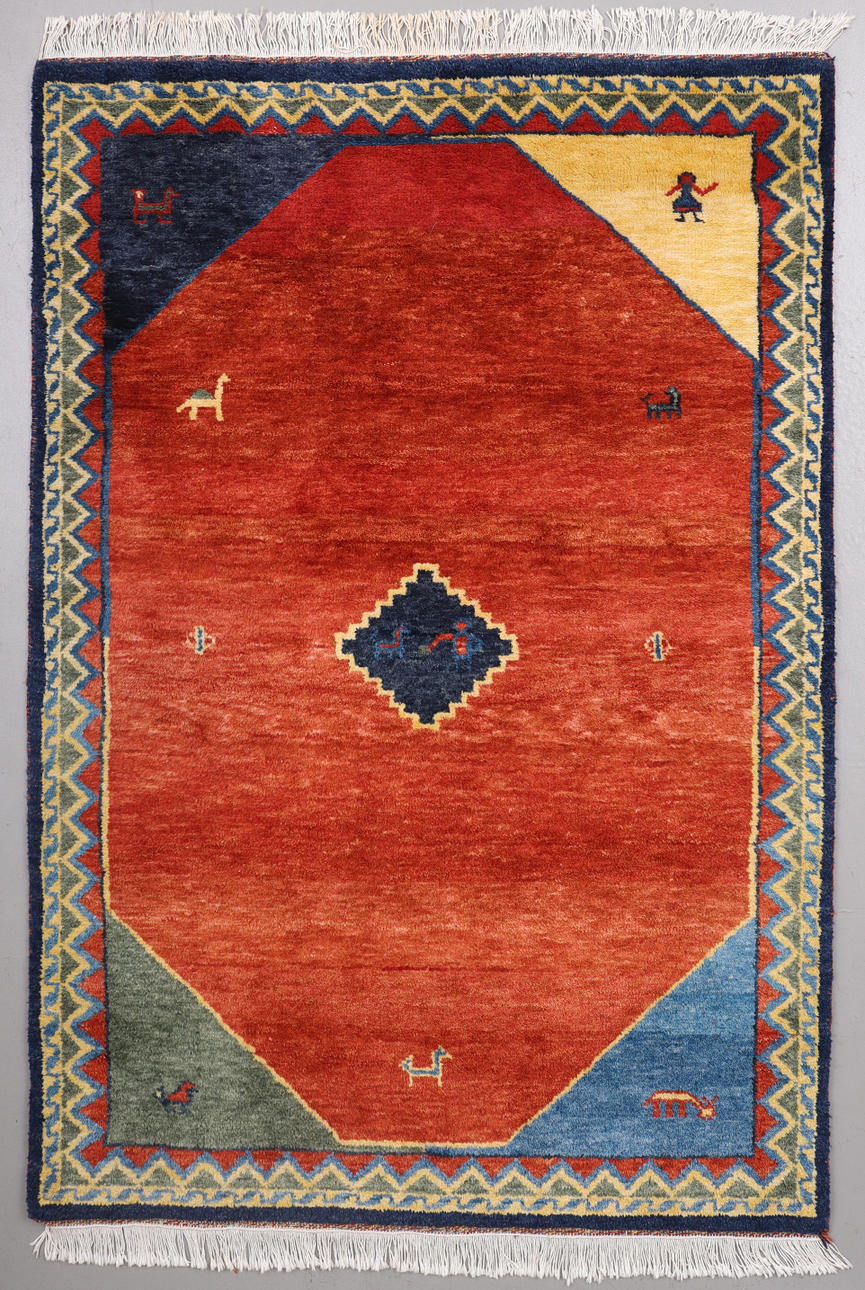 CARPET, Indian Gabbeh, 182 x 125 cm.
