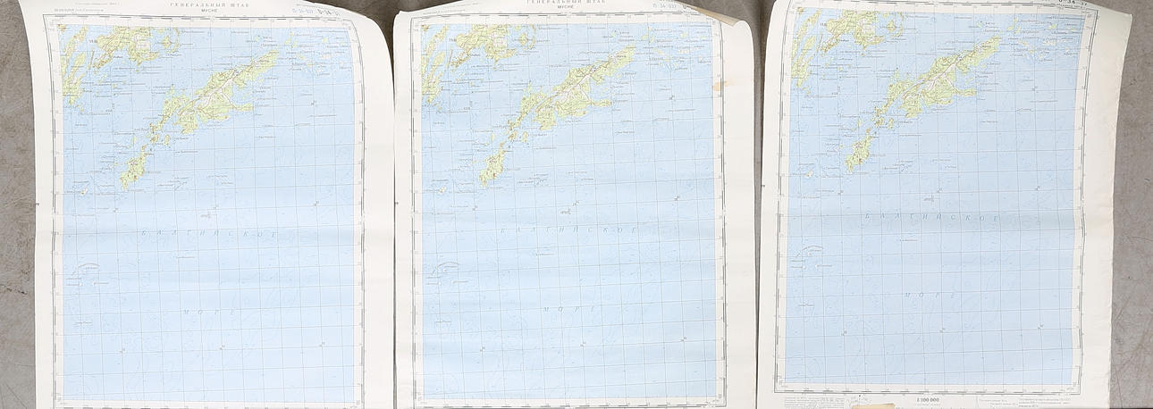 KARTOR ÖVER SVERIGE, 9 st, Ryssland.