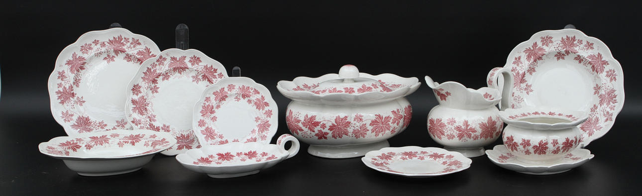 MATSERVIS, 58 delar, "Vinranka" Geffle.