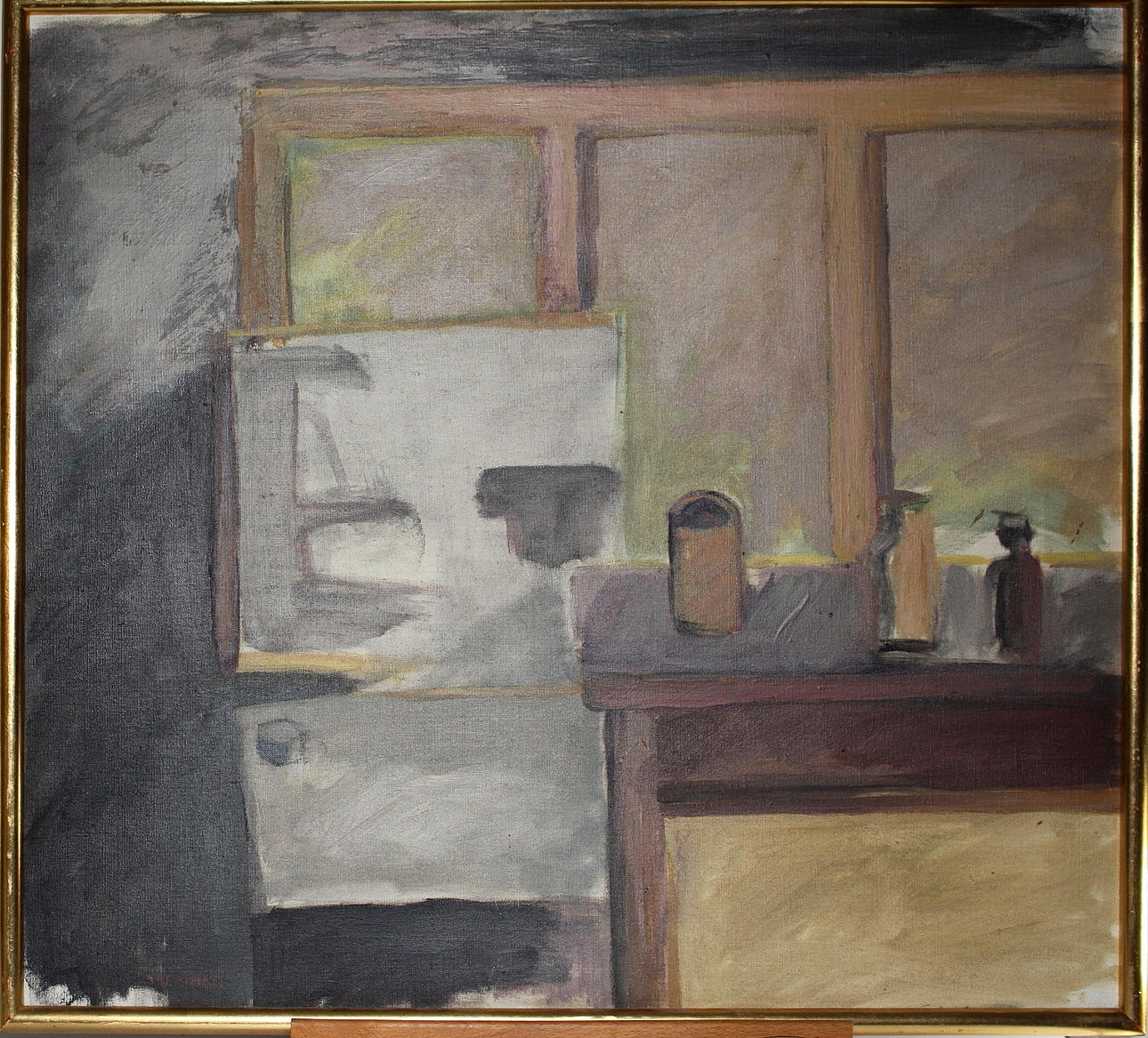 GÖSTA DAGERMARK. olja på duk, stilleben, signerad.