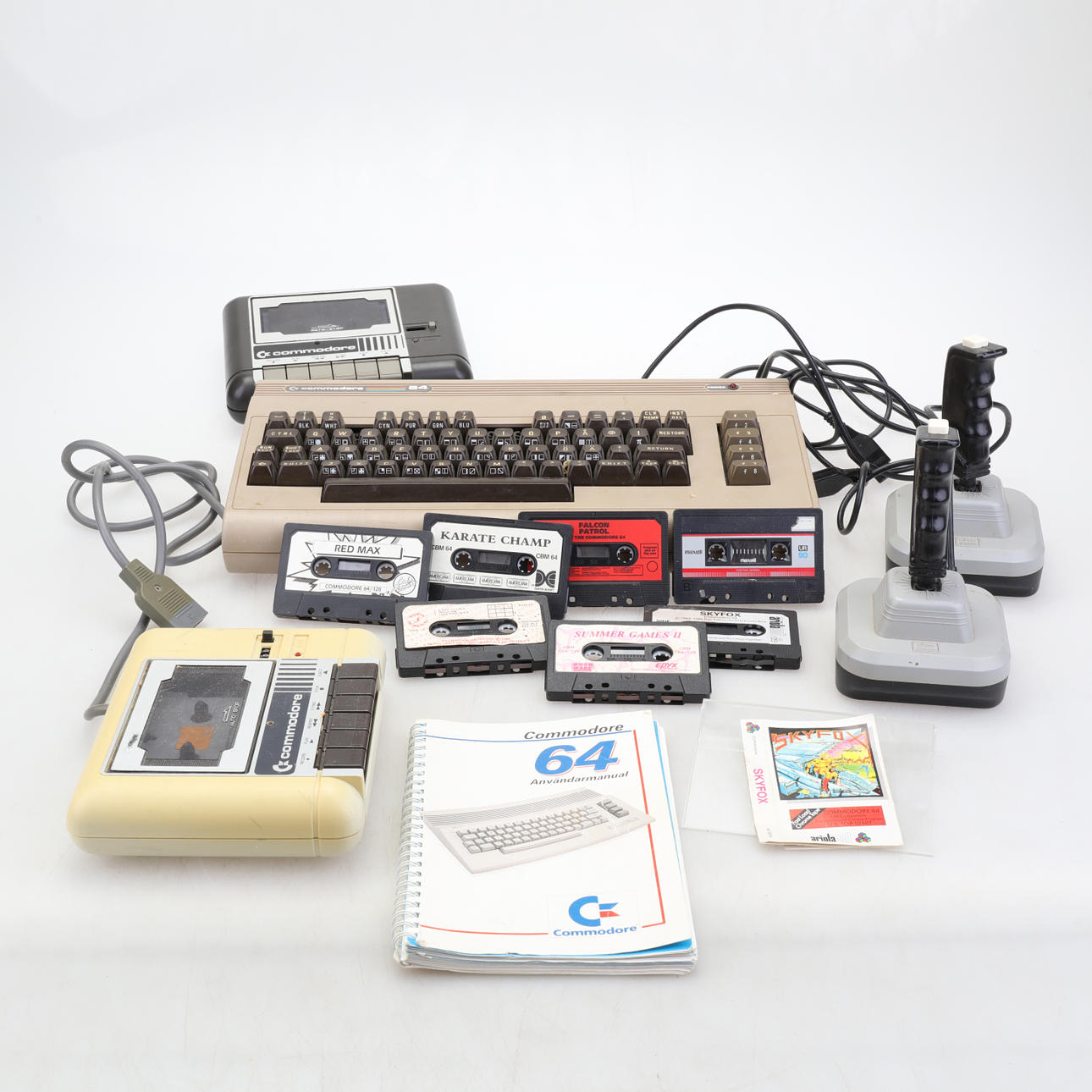 COMMODORE 64, with various accessories. and games.