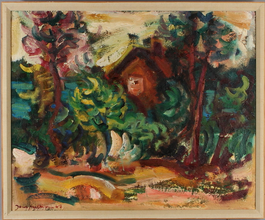 JENS MATHIESEN. olja på duk, signerad samt daterad -67.