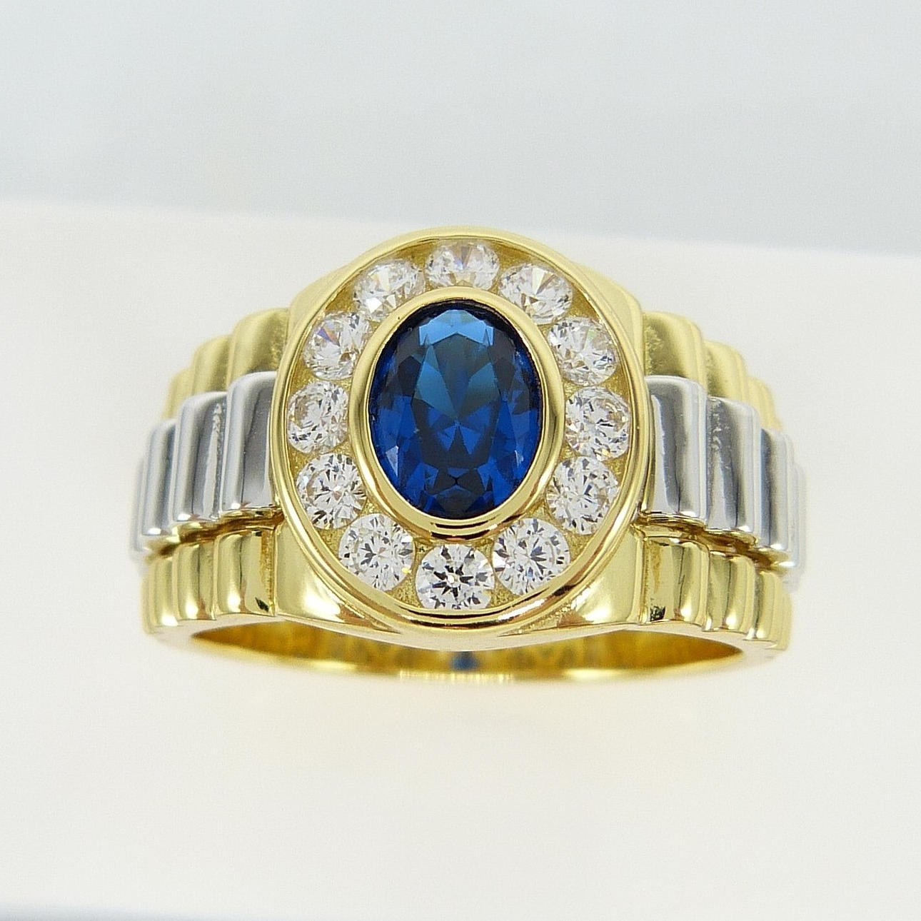 BLAUER STEIN Herrenring.