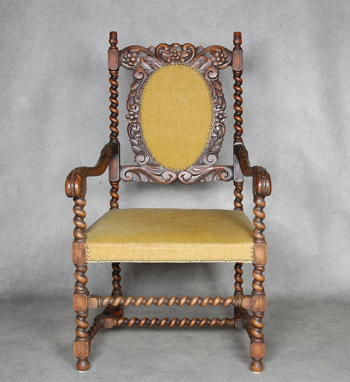 KARMSTOL, barockstil, 1900-tal.