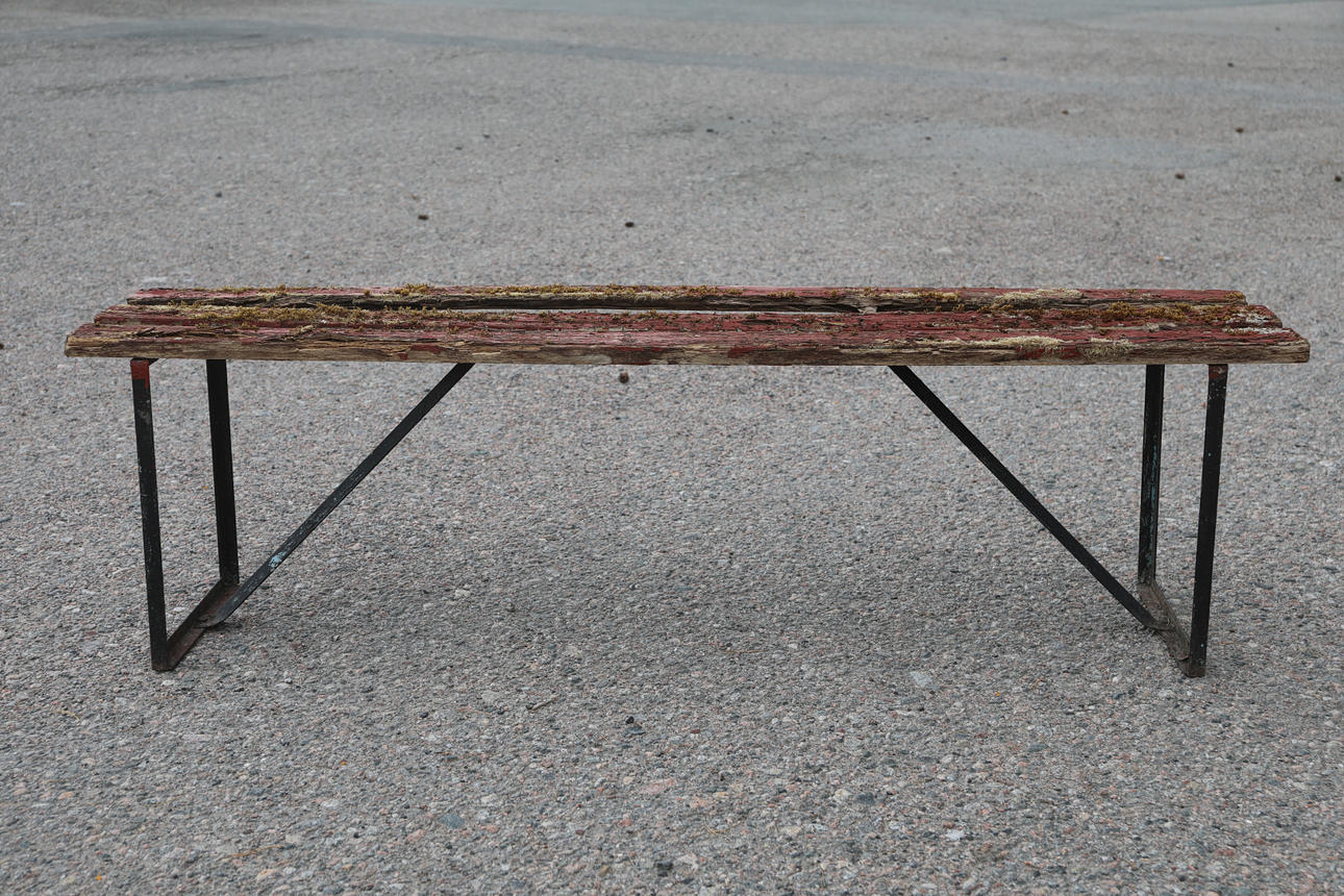 GARTENBANK, Untergestell aus Eisen.