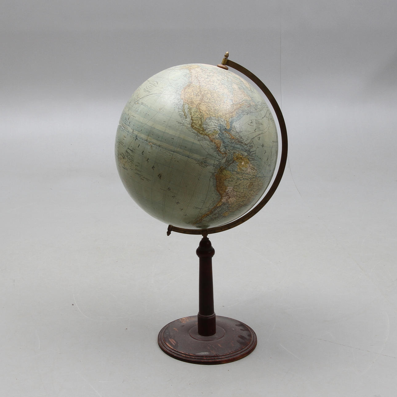 JORDGLOB, "Erd- Globus", Ludw. Jul. Heymann Geographischer Verlag, Leipzig, 1800/1900-tal.