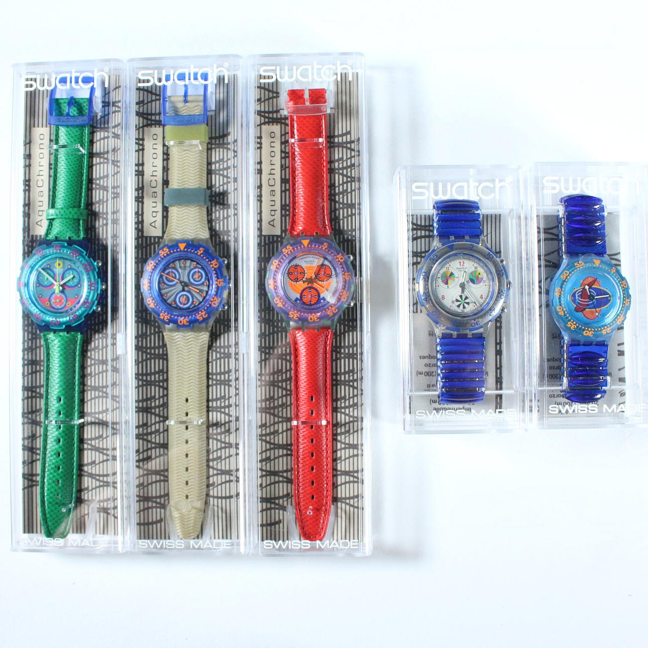 SWATCH Aqua Chrono. including 