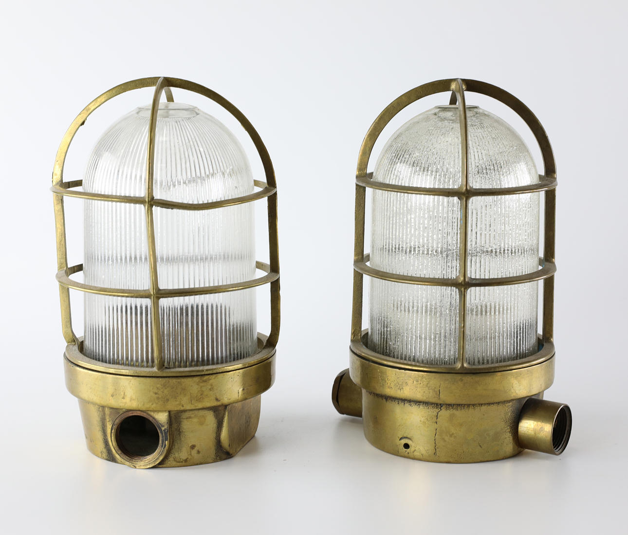 LAMPEN, ein Paar, Schiffsmodell, 20. Jahrhundert.