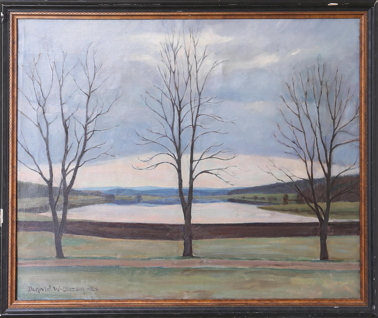 DONALD WILLIAM-OLSSON. Tavla, olja på duk, signerad och daterad 1925, Landskap.