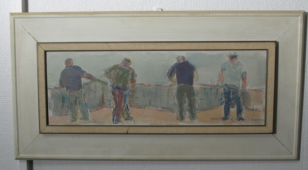 TAVLOR, 2 stycken, olja på duk, signerade Anders A Jönsson och Kerstin Wråke Lindqvist.