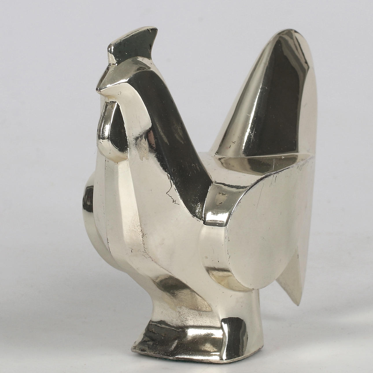 TABLE DECORATION, Rooster, Gense, Silver Plated, 1900s.