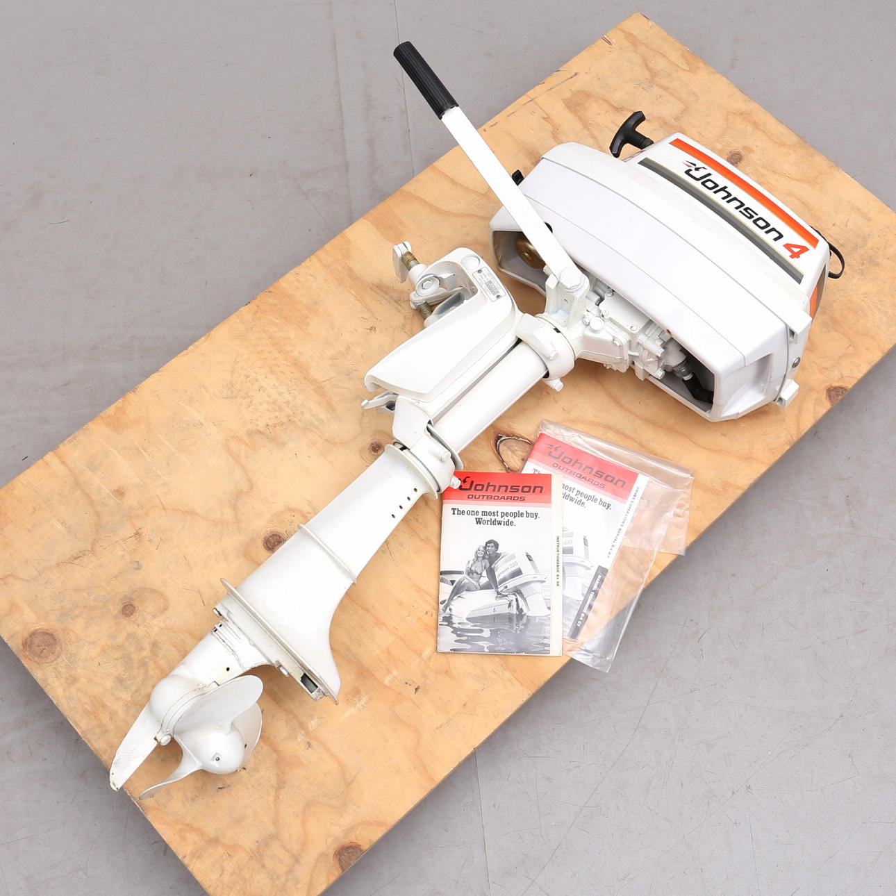 BOOTSMOTOR, Johnson 4 PS, 1970er Jahre.