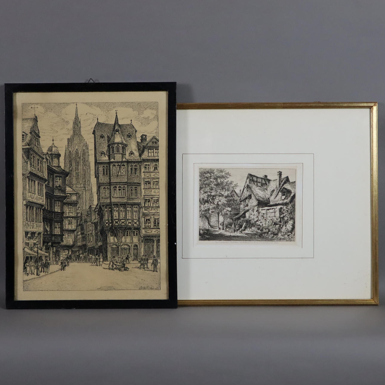 2 Ansichten "FRANKFURT am MAIN".