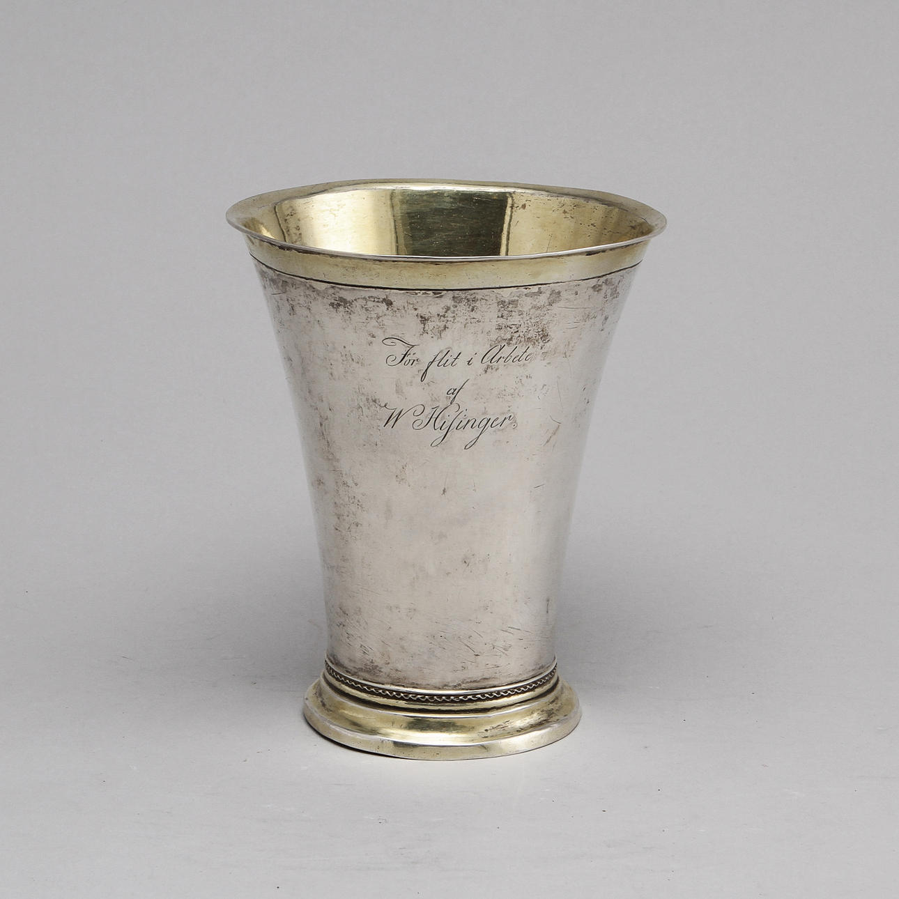 PEHR ZETHELIUS. Bägare, silver, Stockholm, 1804, 218 gram.