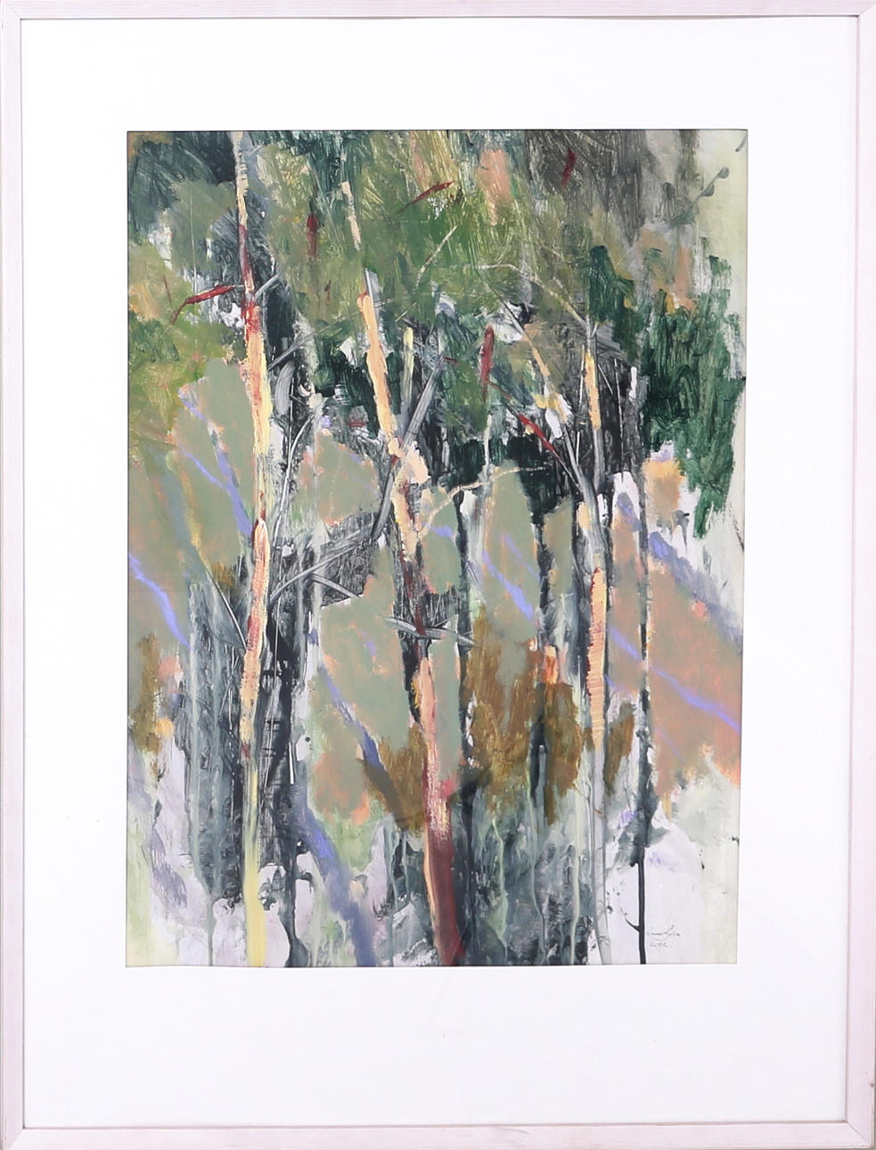 WEIKKO KUUZELA. Tavla, blandteknik, signerad och daterad 2002.