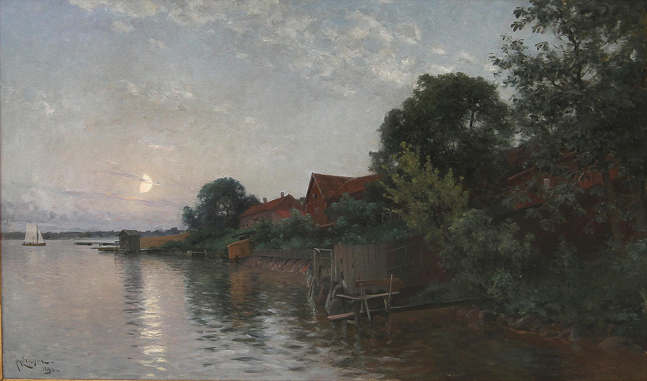 JOHAN ERICSON. Olja på duk. Signerad och daterad Joh. Ericson 1891.