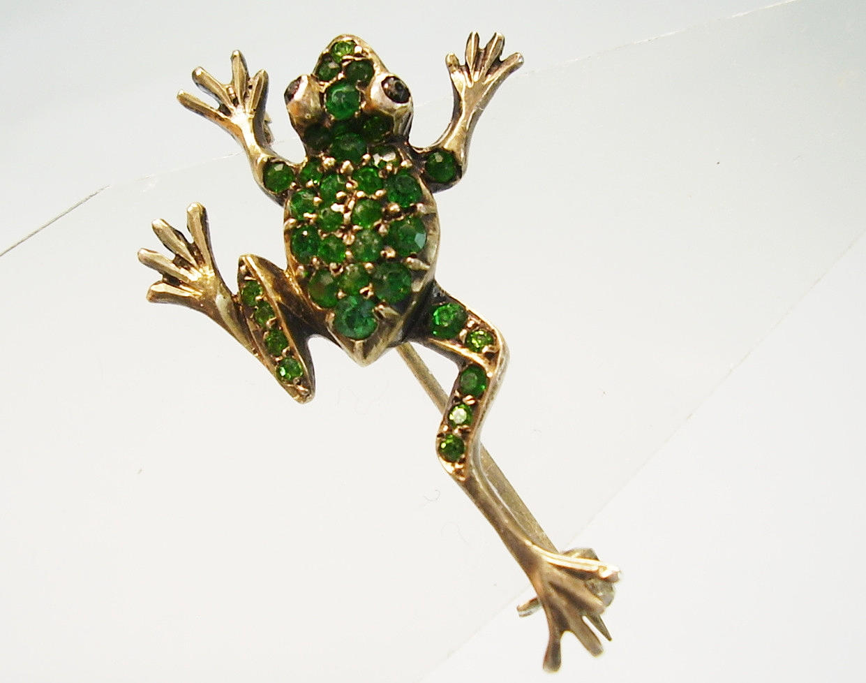 BROOCH FROG SILVER 800 ANTIQUE.