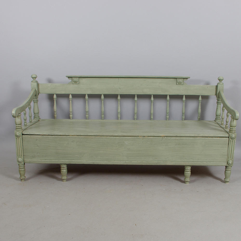 KÖKSSOFFA, laserad fur, sent 1800-tal.