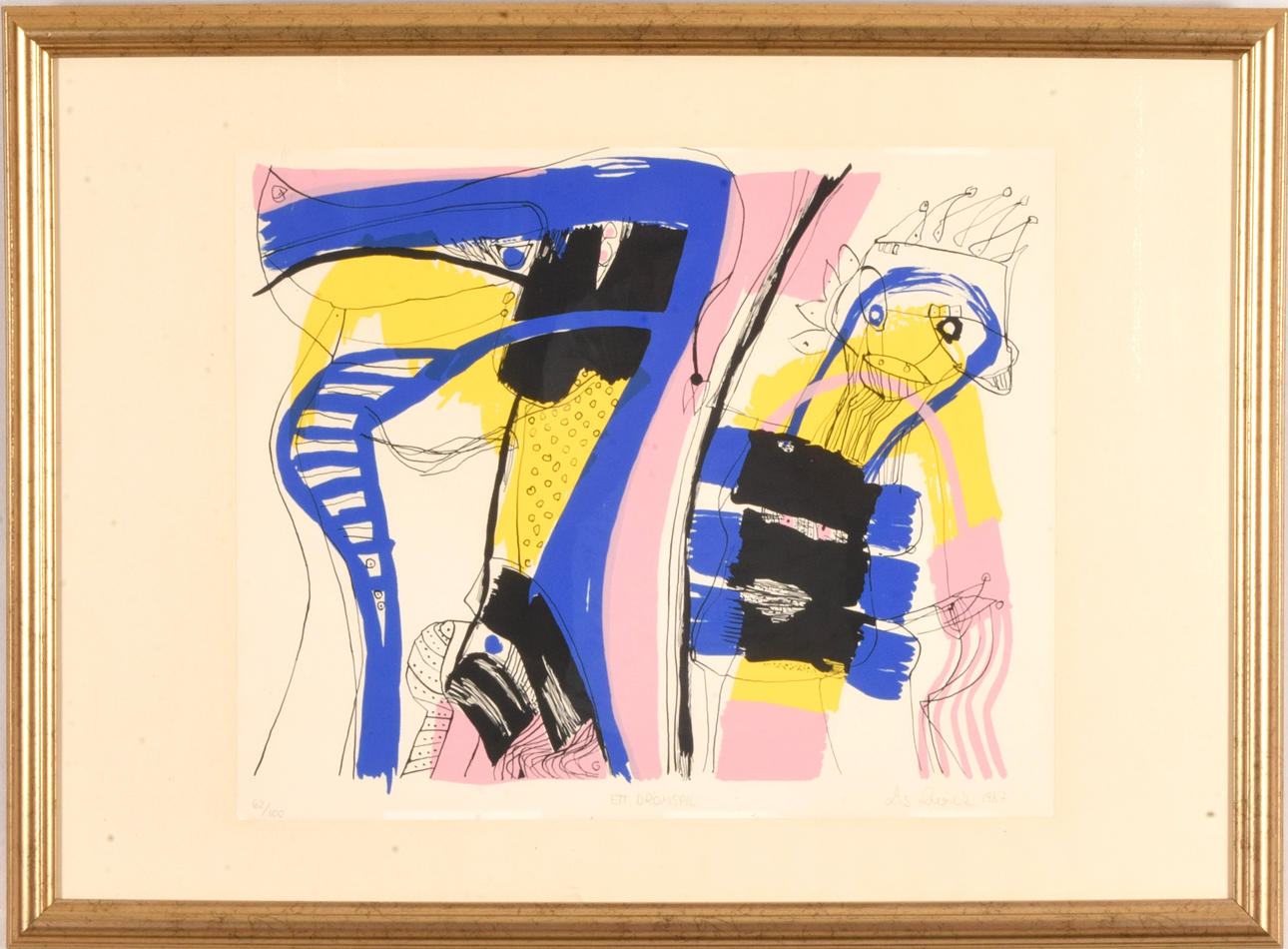 LIS ZWICK. Farve litografi.