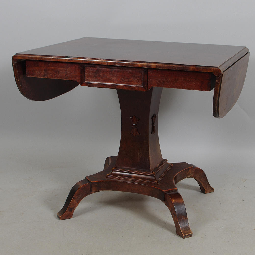 SALONGSBORD MED KLAFFAR, björk, empirestil.