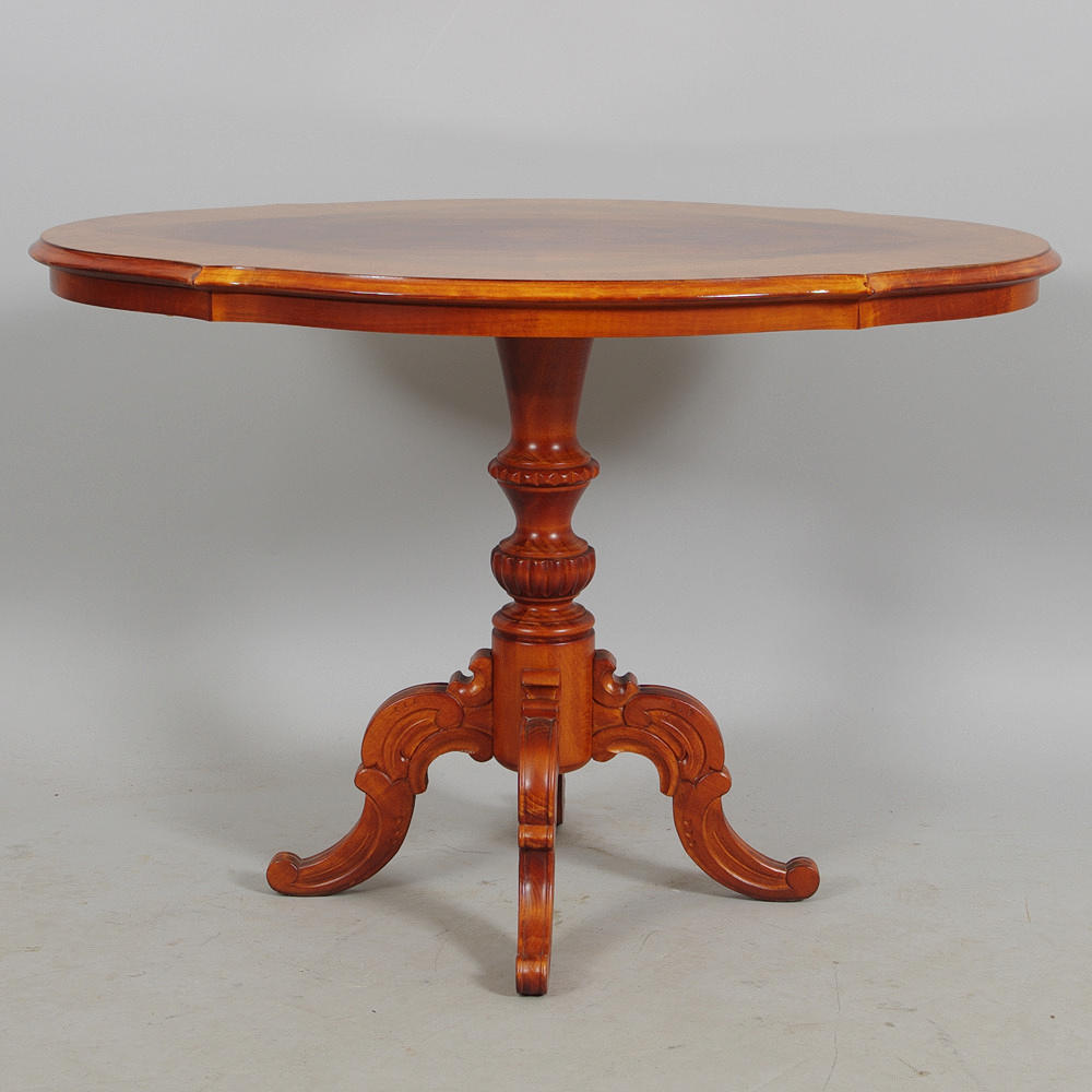 SOFFBORD, mahogny, rokokostil.