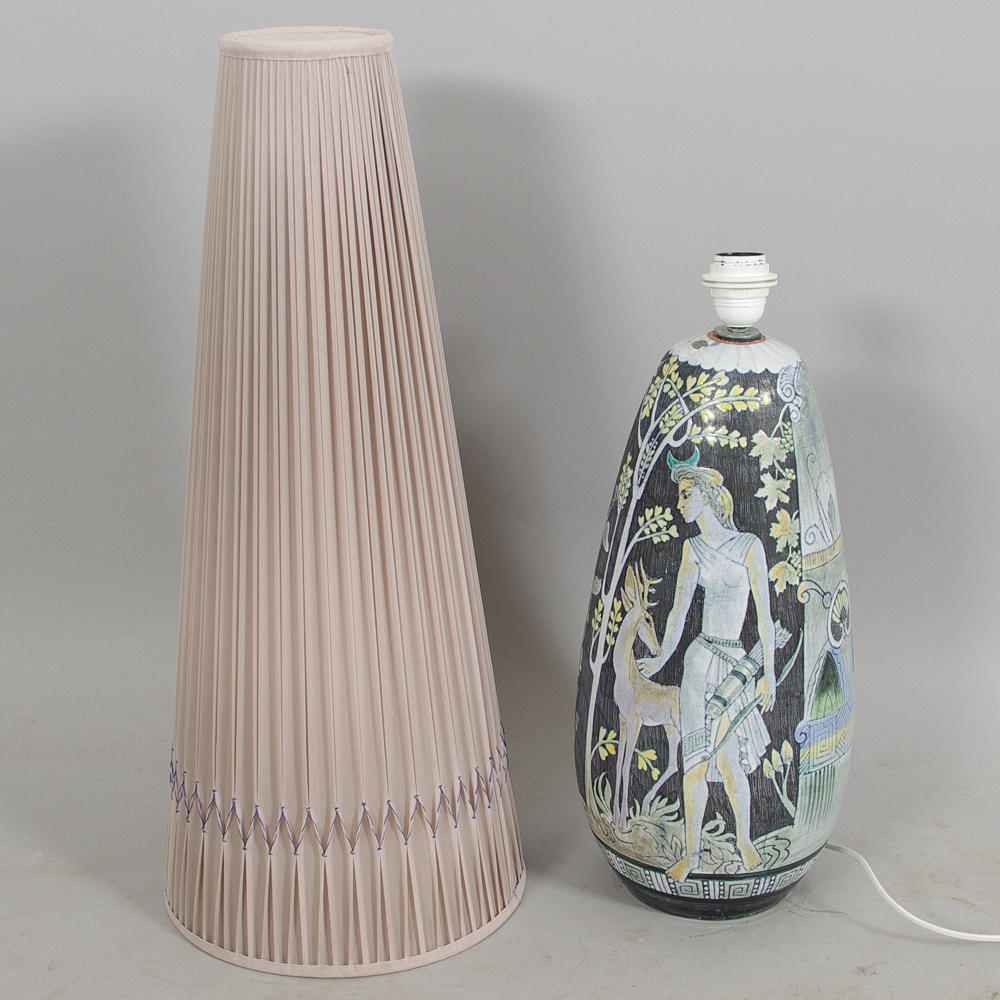 GOLVLAMPA, keramik, Marian Zawadzki, Tilgmans, 1956.