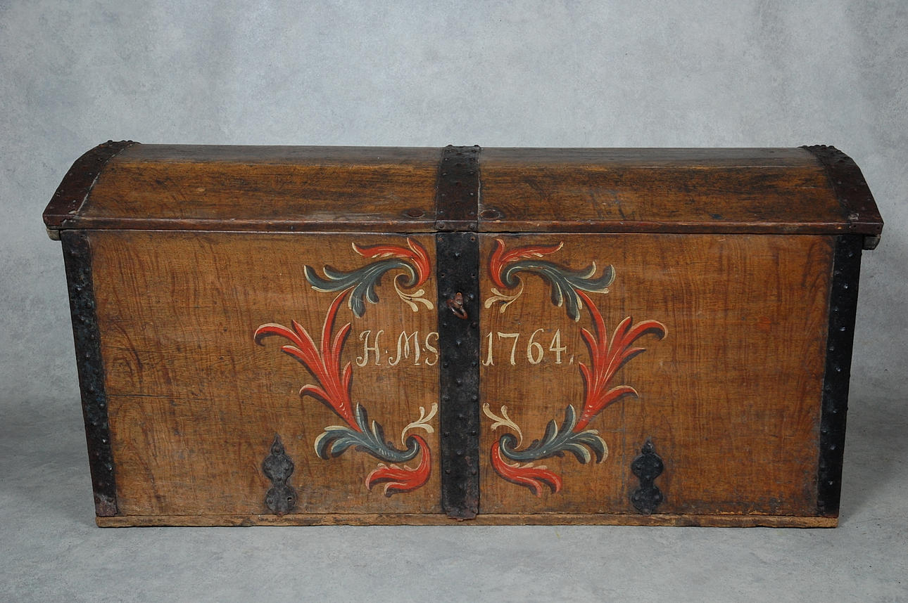 KISTA, Ravlunda, Österlen, originalmålad, målad av kyrkomålaren,Torsten Wennerberg, märkt HMS 1764.