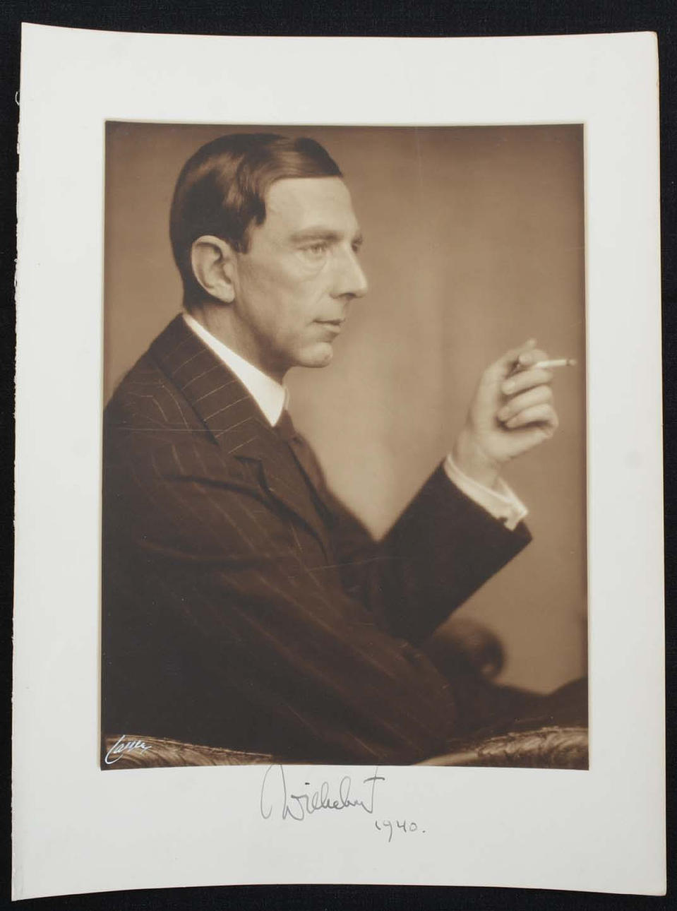 Prinz William, Autogramm 1940. Hauptfoto Hermes.