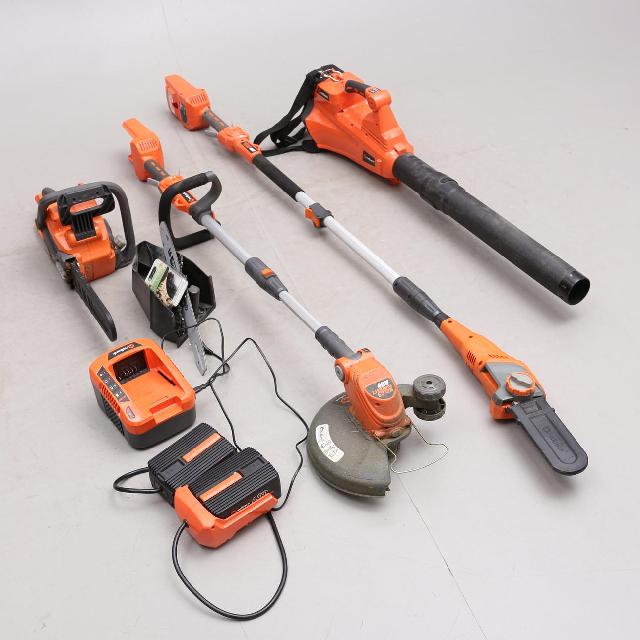 HAVEVÆRKTØJ, 4 stk, batteridrevet, Redback.