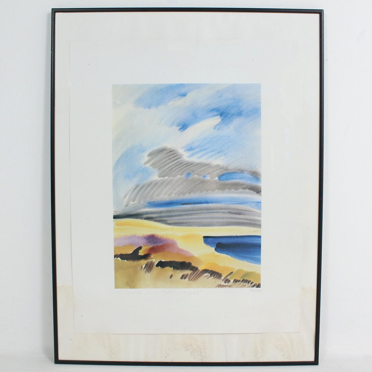 SIEGWARD SPROTTE (bk). 'Sylt', 1985, Farblithographie, signiert.