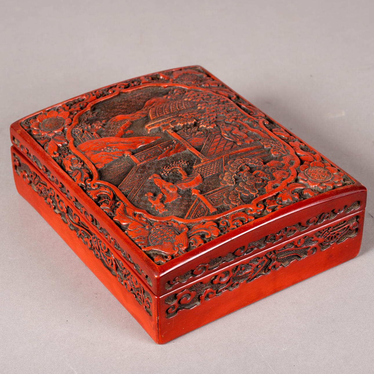 Rotlack-Schatulle. China, Republik China.