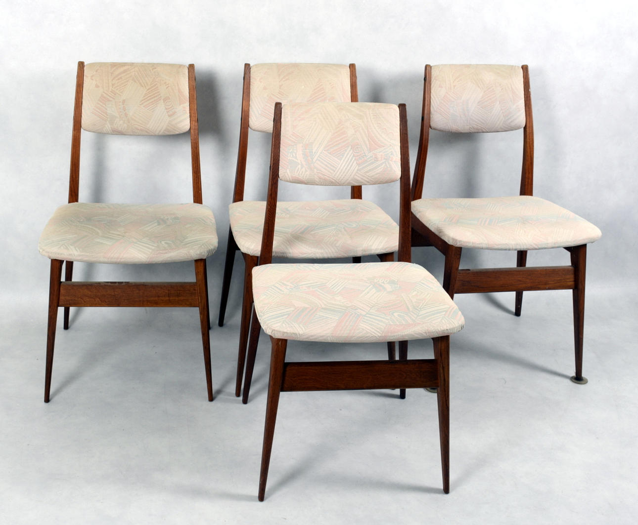 TEAKSTOLAR 4 STYCKEN, 1950/60-tal.