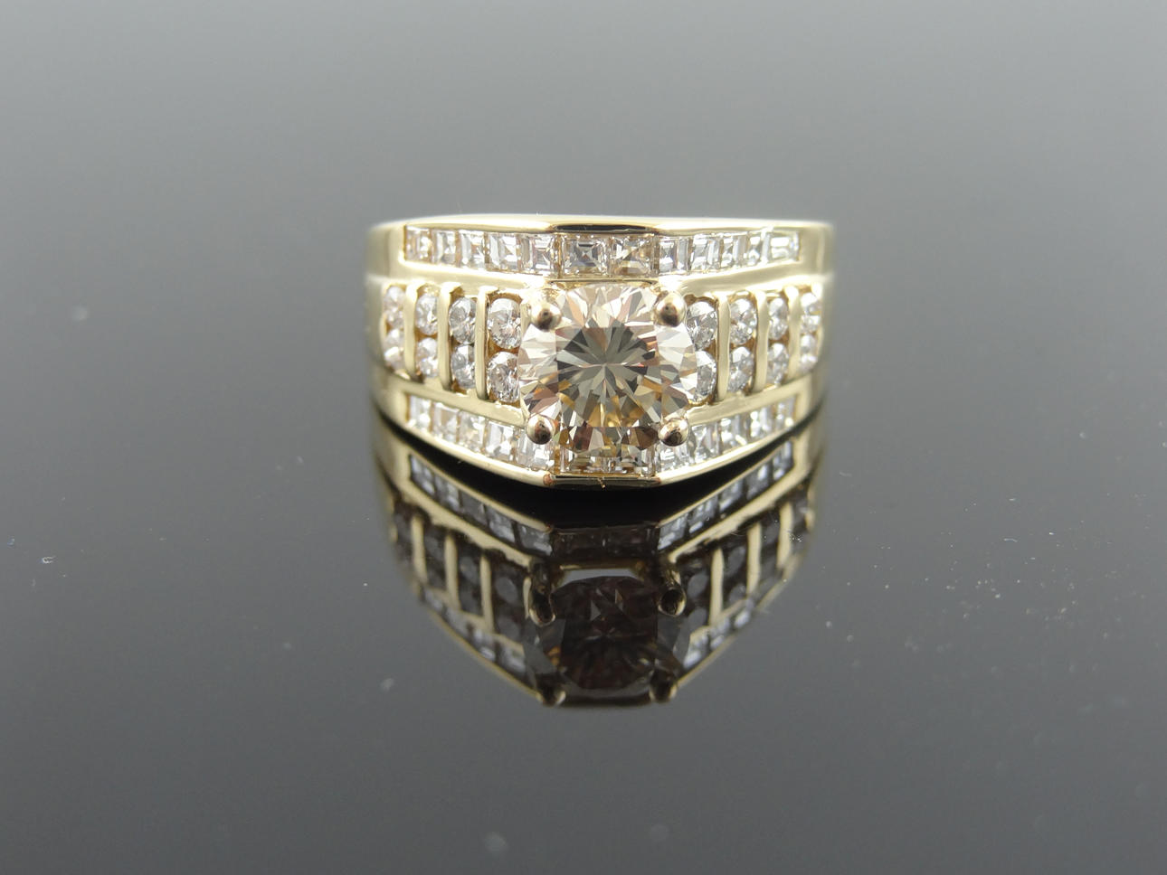 SDL. DIA. CERTIFIERAD, Solitare diamantring 2,05cts.