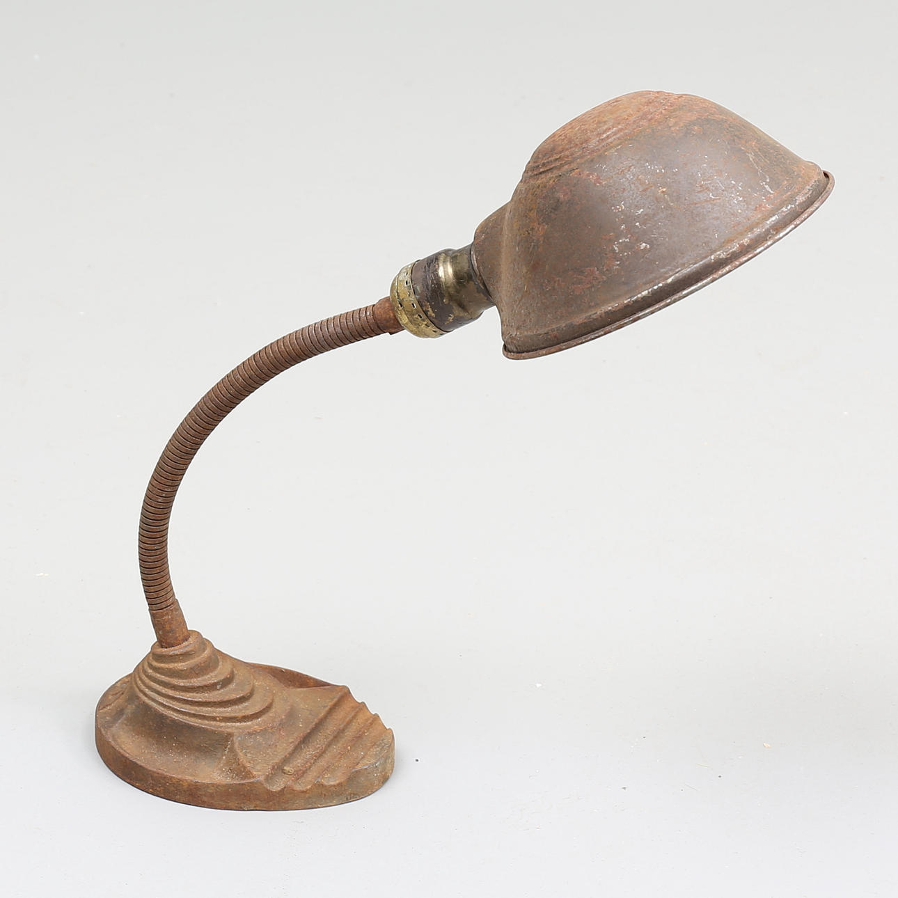 SKRIVBORDSLAMPA, industri, "gooseneck", USA, 1920/30-tal.