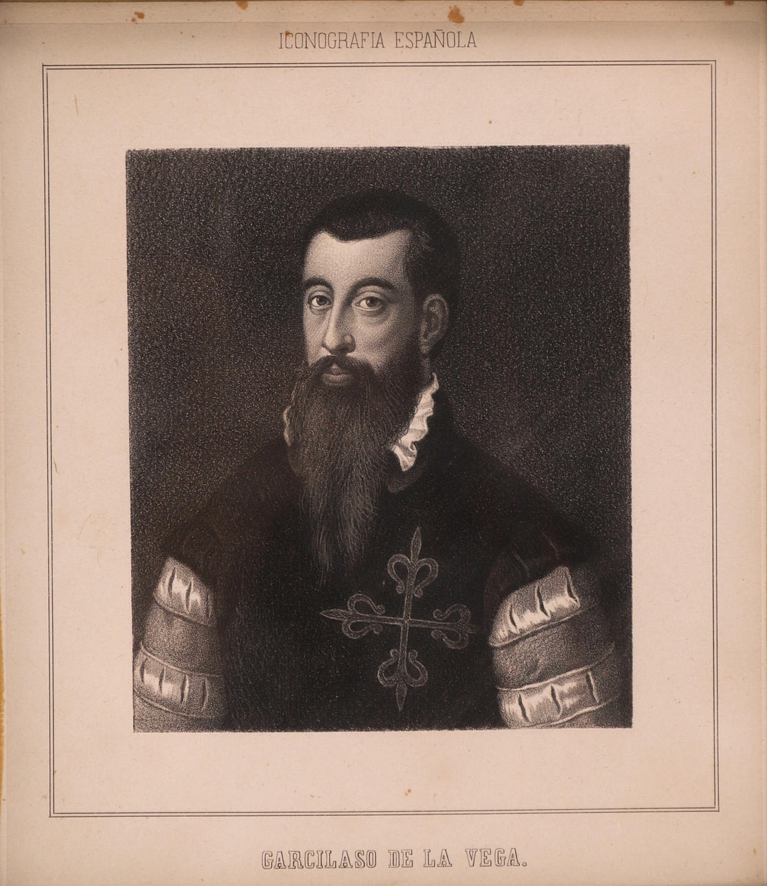 SPANISH ICONOGRAPHY. GARCILASO DE LA VEGA. LITHOGRAPHY ON PAPER. Books ...