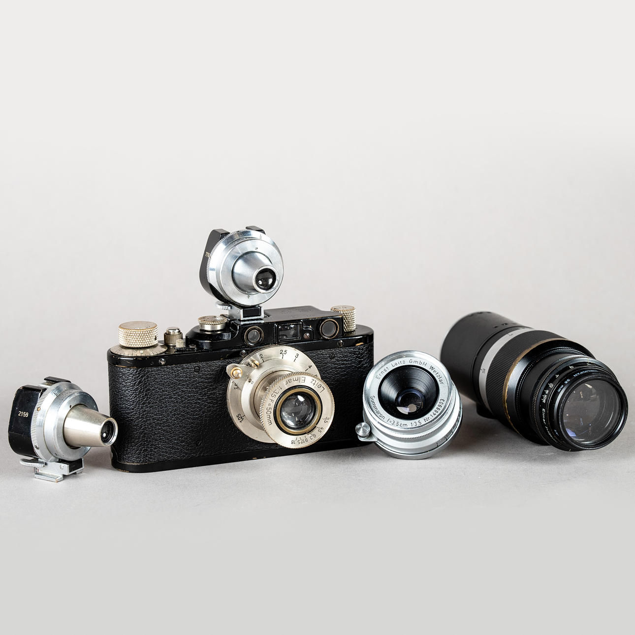 Leica IId ( SN:143747 ) Set mit 3 Objektiven.