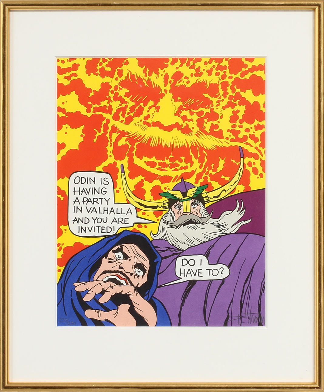 PETTER THOEN. Clark Kent, Odin, litografier 2 st, sign o numr 220/230 samt 104/230.