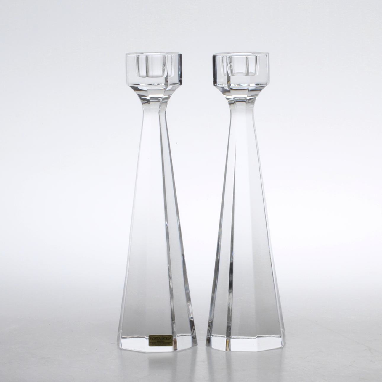 LJUSSTAKAR, 1 par, Bengt Edenfalk, Kosta Boda.