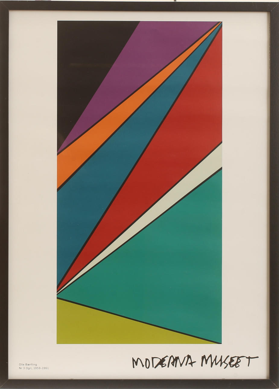 OLLE BAERTLING. Affisch, Moderna museet.