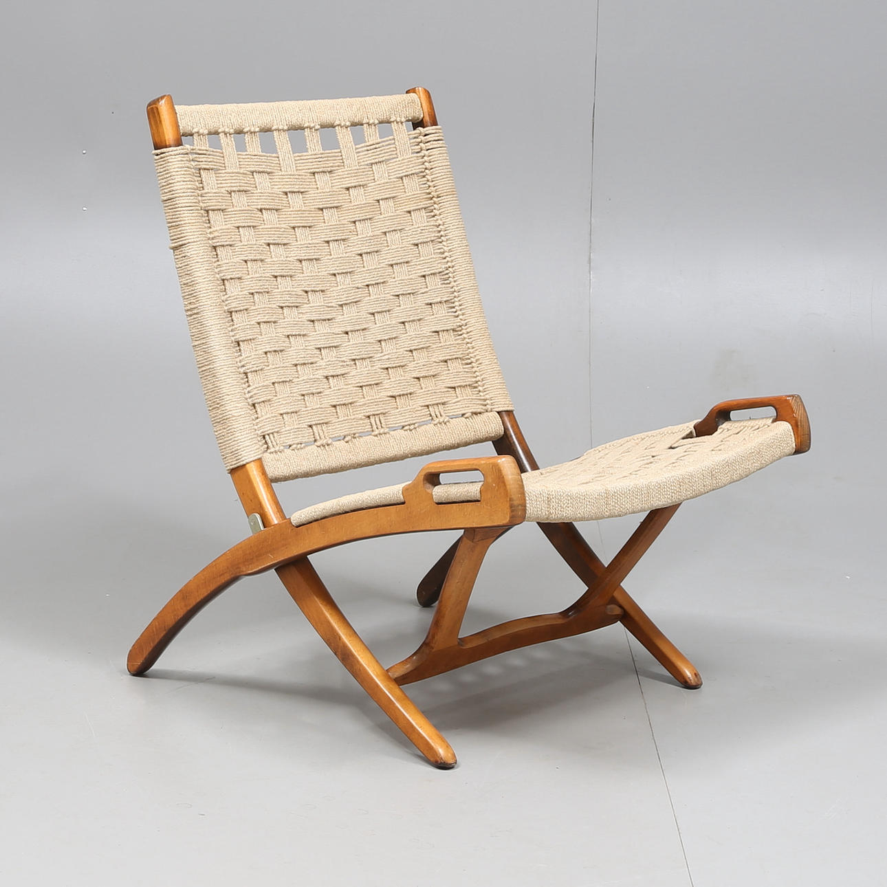 EBERT WELS. FOLDING CHAIR, 1960s.