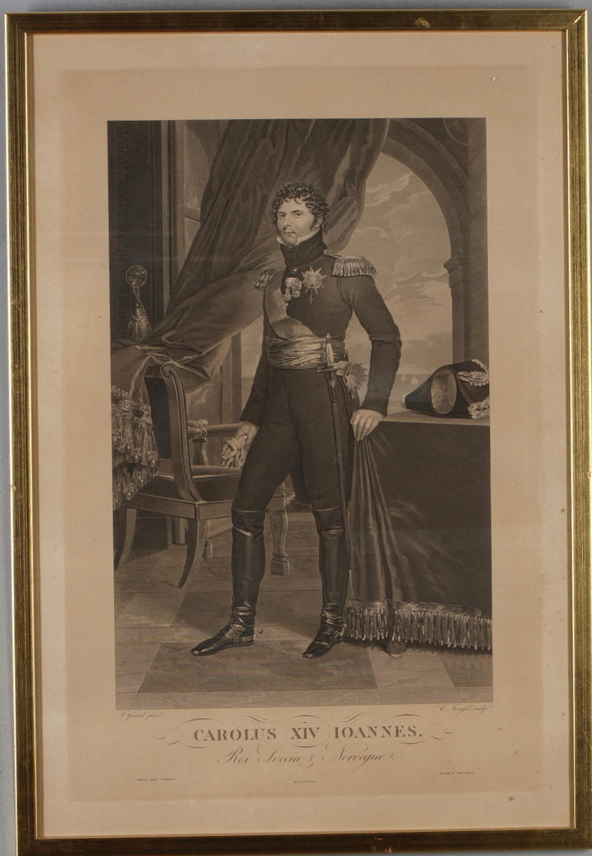 CHRISTIAN DIDRIK FORSSELL. "Carolus XIV Joannes, Rex Sveciae & Norvegiae", gravyr, efter F Gérard.