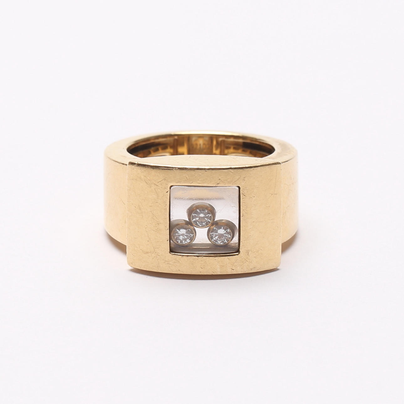 CHOPARD. Ring, 18 k, Happy Diamonds. ca. 18.8 g.