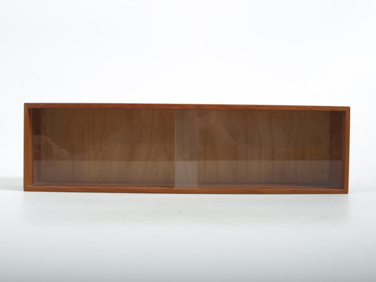 VITRINSKÅP, teak, väggmodell, 1950-tal.