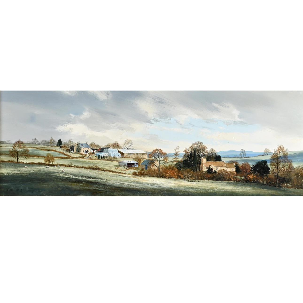 MICHAEL BARNFATHER (B.1934). AUTUMN AT LLANGOVAN.