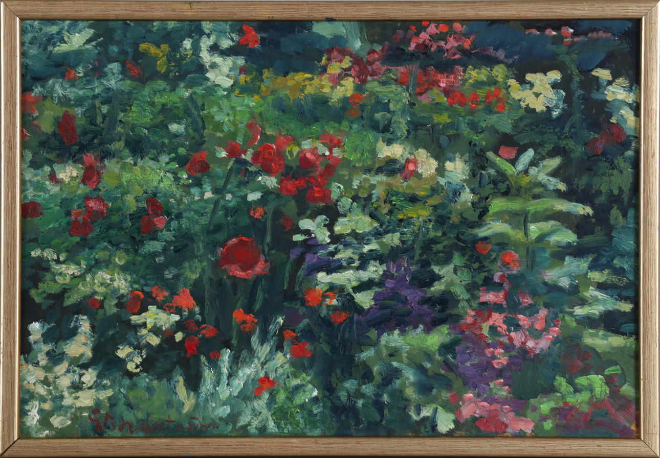 GERHARD  NORDSTRÖM. "Summer memory", oil on Board.