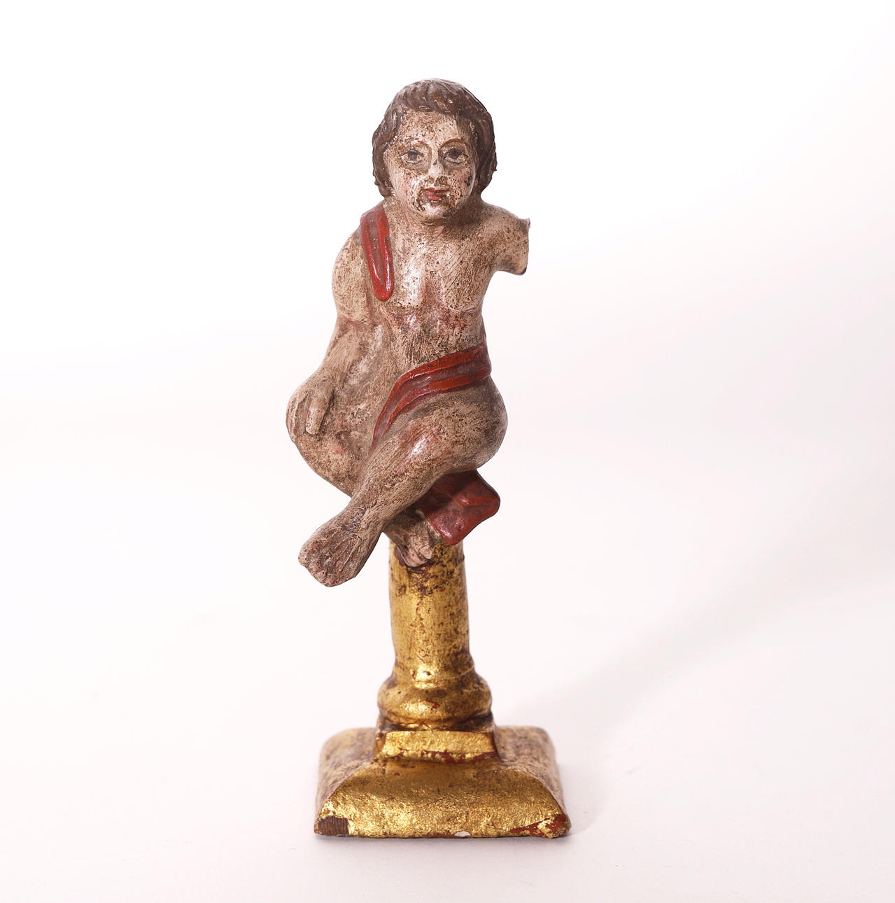 FORNTIDA FIGUR AV ÄNGELFISK. TRÄSNIDERI.