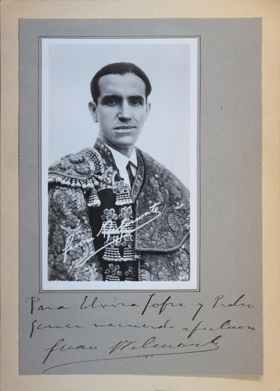 JUAN BELMONTE. Autógrafo.