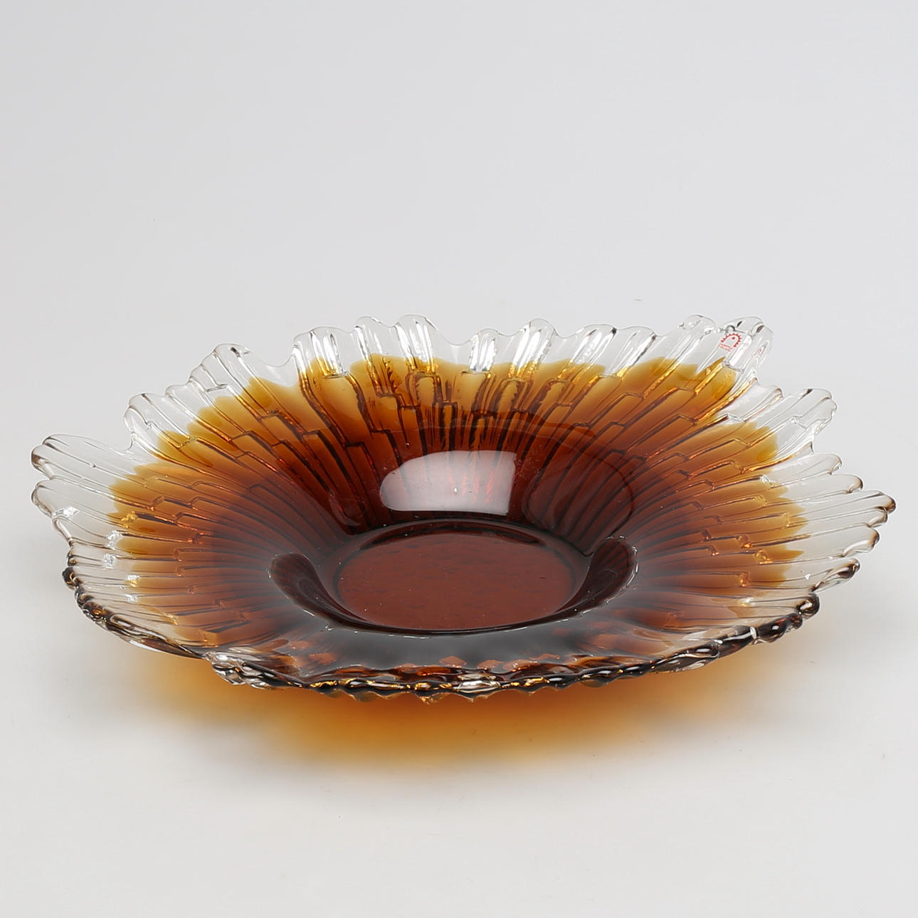 TAUNO WIRKKALA. Fat, Glas "Revontulet" Humppila, Finland. Signerad.