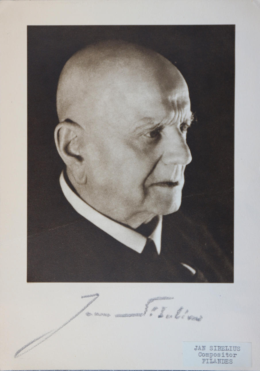 JEAN SIBELIUS. Nimikirjoitus.