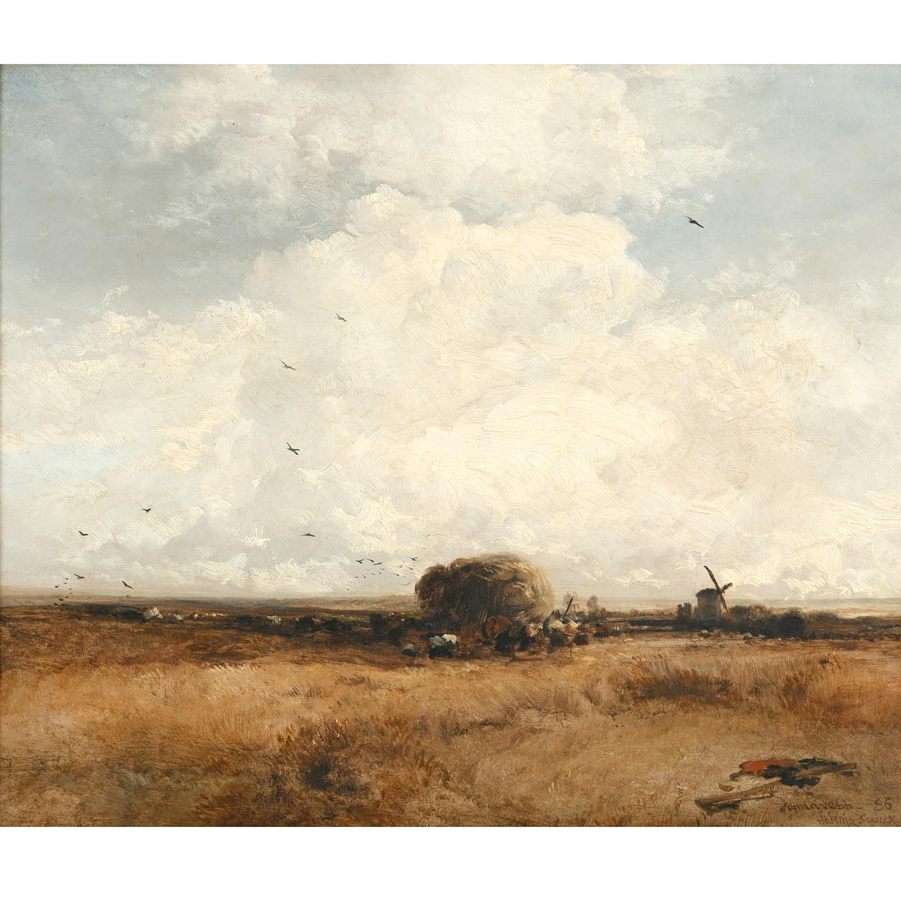 JAMES WEBB (1825-1895). HARTING, SUSSEX.